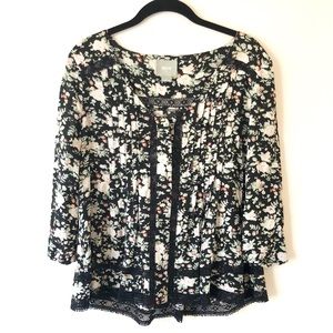 Anthropologie Floral Blouse By Maeve size 4